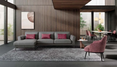 Estate — Modern sofa with comfortable armrests.