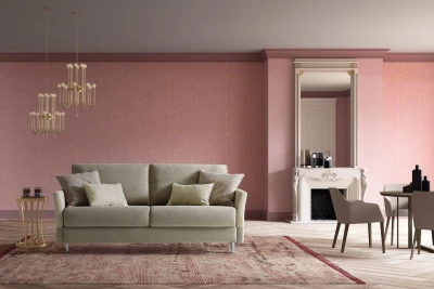 Maldive — Sofa bed with high legs.