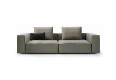 Adam — Modern sofa with square shapes and customisable backrests