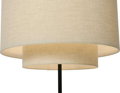 Drum floor lamp marble/metal