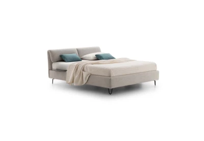 Klizia — Bed with a foldable and adjustable headboard and customizable bed frame.