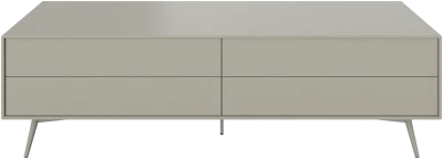 Fermo media unit with drop down door and drawer