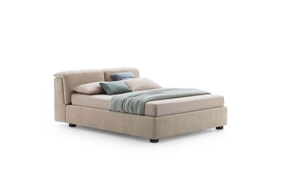 Apollo — Bed with an adjustable headrest in 7 positions and a side storage compartment.