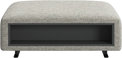 Hampton footstool with storage left and right sides