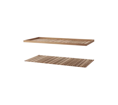 Level coffee table rect. table top set (2 pcs.)