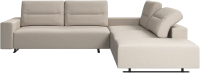 Hampton corner sofa with adjustable back and lounging unit