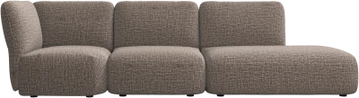Paraggi sofa with lounging unit left