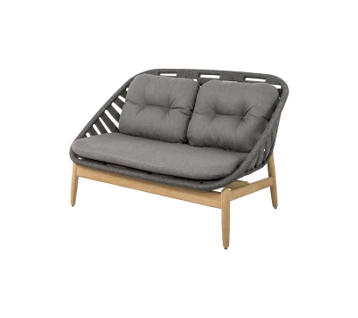 Strington 2-seater sofa w/teak base