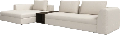 Bergamo chaise longue sofa with storage