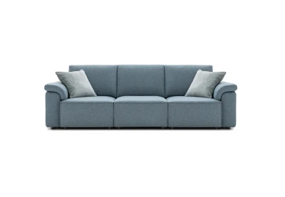 Soho — Linear modular sofa with sliding seats and customizable armrests.