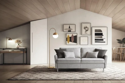 Bali — High-leg sofa bed with chaise lounge.