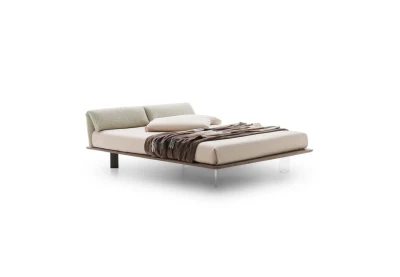 Logan — Bed with a foldable and adjustable headboard.