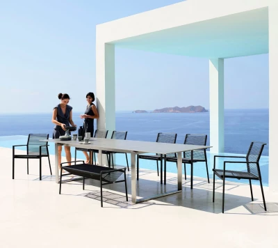 Edge armchair, stackable