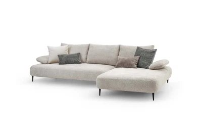 Fanny — Modular sofa with organic shapes, sliding backrests, and adjustable armrests