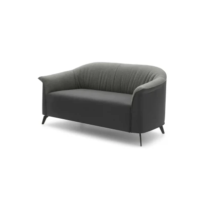Caroline Loveseat — Two-seater sofa with bicolor upholstery customization options.