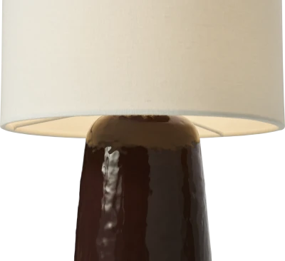 Dawn table lamp ceramic/fabric