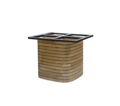 Mellow dining table base square