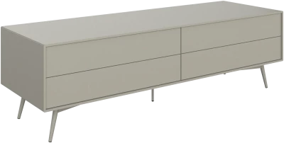 Fermo media unit with drop down door and drawer