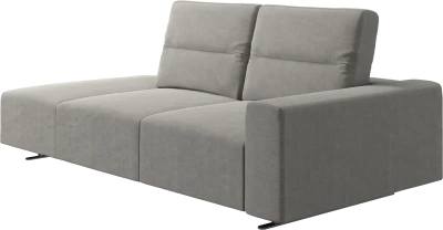 Hampton sofa with adjustable back and lounging unit left side