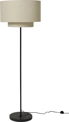 Drum floor lamp marble/metal