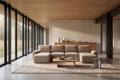 Norum Sofa Bed U-shape With Chunky Arms