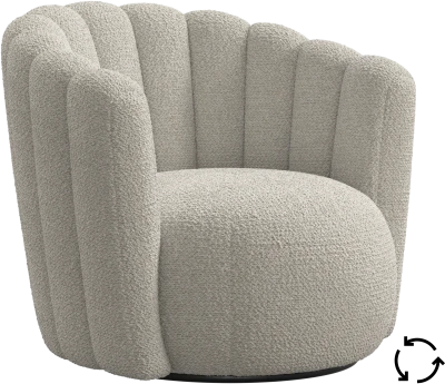 Sweet Art armchair with swivel function