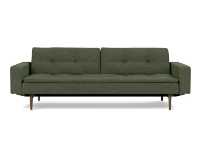Dublexo Styletto Sofa Bed Dark Wood With Arms