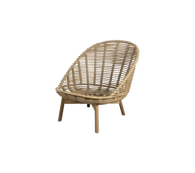 Hive lounge chair w/teak legs