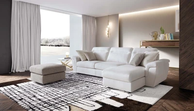 Kallima — Soft-shaped sofa with storage and bed mechanisms, offering backrest height customization.