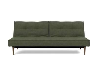 Splitback Styletto Sofa Bed Dark Wood