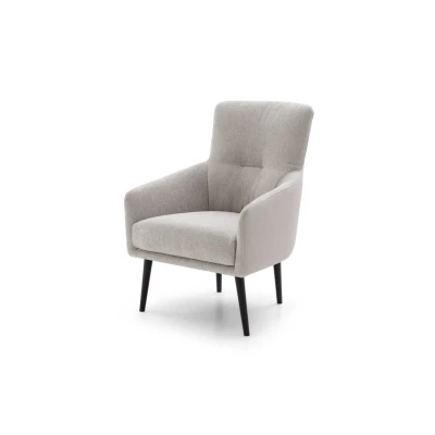 Elodie — Elegant and contemporary armchair with a fixed or swivel base.
