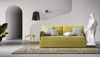 Lantana — Daybed with lightly padded backrest and small armrests.