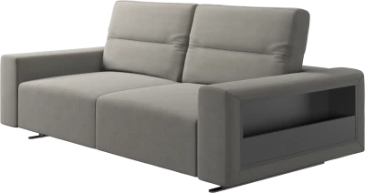Hampton sofa with adjustable back and storage on the right side