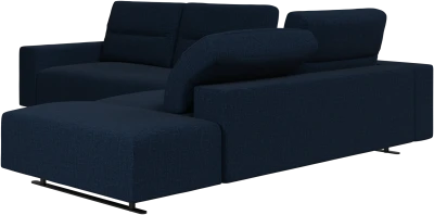 Hampton corner sofa with adjustable back and storage on left side