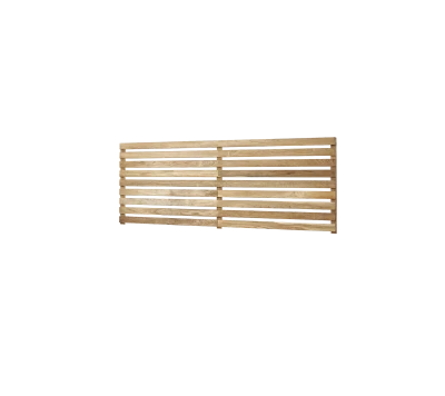 Drop teak wall