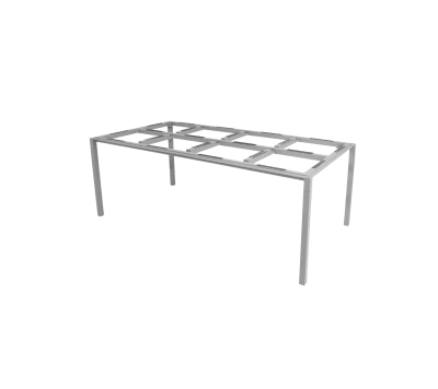 Pure dining table base, 200x100 cm