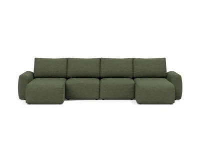Norum Sofa Bed U-shape With Chunky Arms