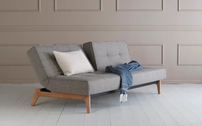Splitback Eik Sofa Bed Oak
