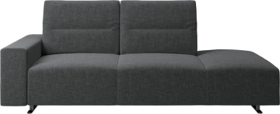 Hampton sofa with adjustable back and lounging unit right side