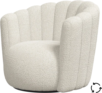 Sweet Art armchair with swivel function