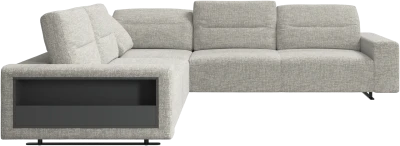 Hampton corner sofa with adjustable back and storage