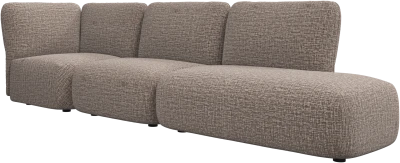 Paraggi sofa with lounging unit left