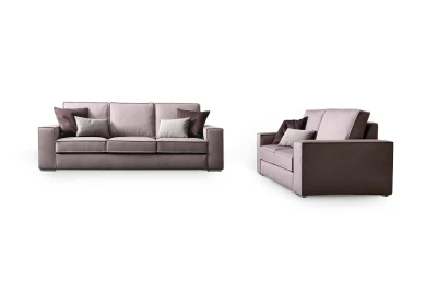 Simba — Squared profile sofa with highlighted borders.