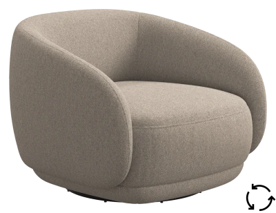 Bolzano armchair with swivel function