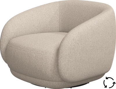 Bolzano armchair with swivel function