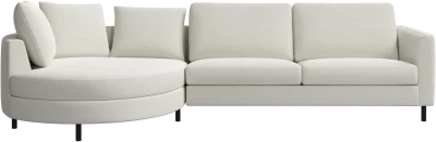 Indivi sofa with chaise longue left