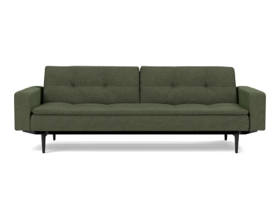 Dublexo Styletto Sofa Bed Black Wood With Arms