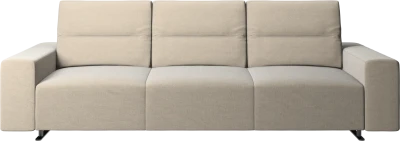 Hampton sofa with adjustable back and storage on the right side